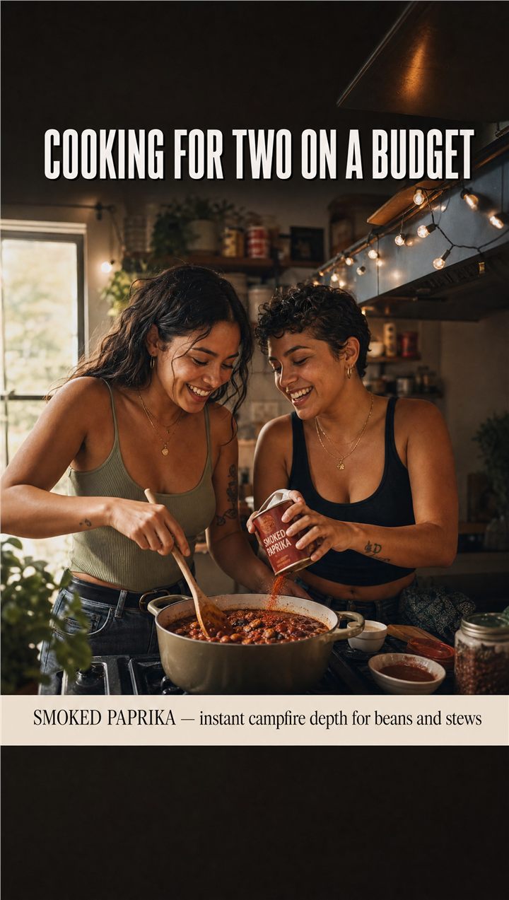 Smoked paprika adding campfire depth to a budget pot of beans